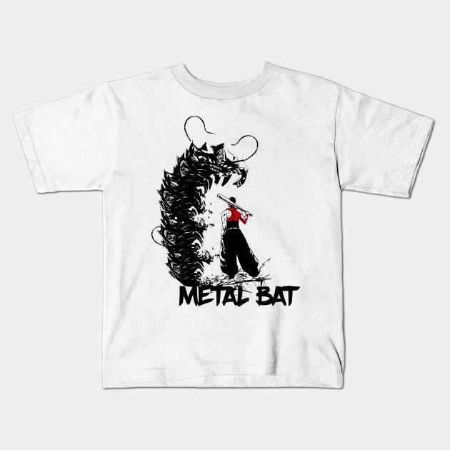 Metal Bat Kids T-Shirt by IamValkyrie